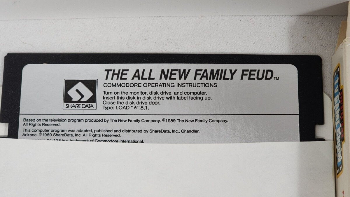 1989 - The All New Family Feud Official TV Game Show (IBM, Tandy) PC Game - Video Games - ThrowbackBuys - ResellerDoor
