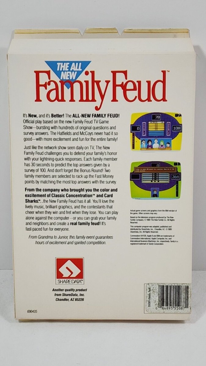 1989 - The All New Family Feud Official TV Game Show (IBM, Tandy) PC Game - Video Games - ThrowbackBuys - ResellerDoor
