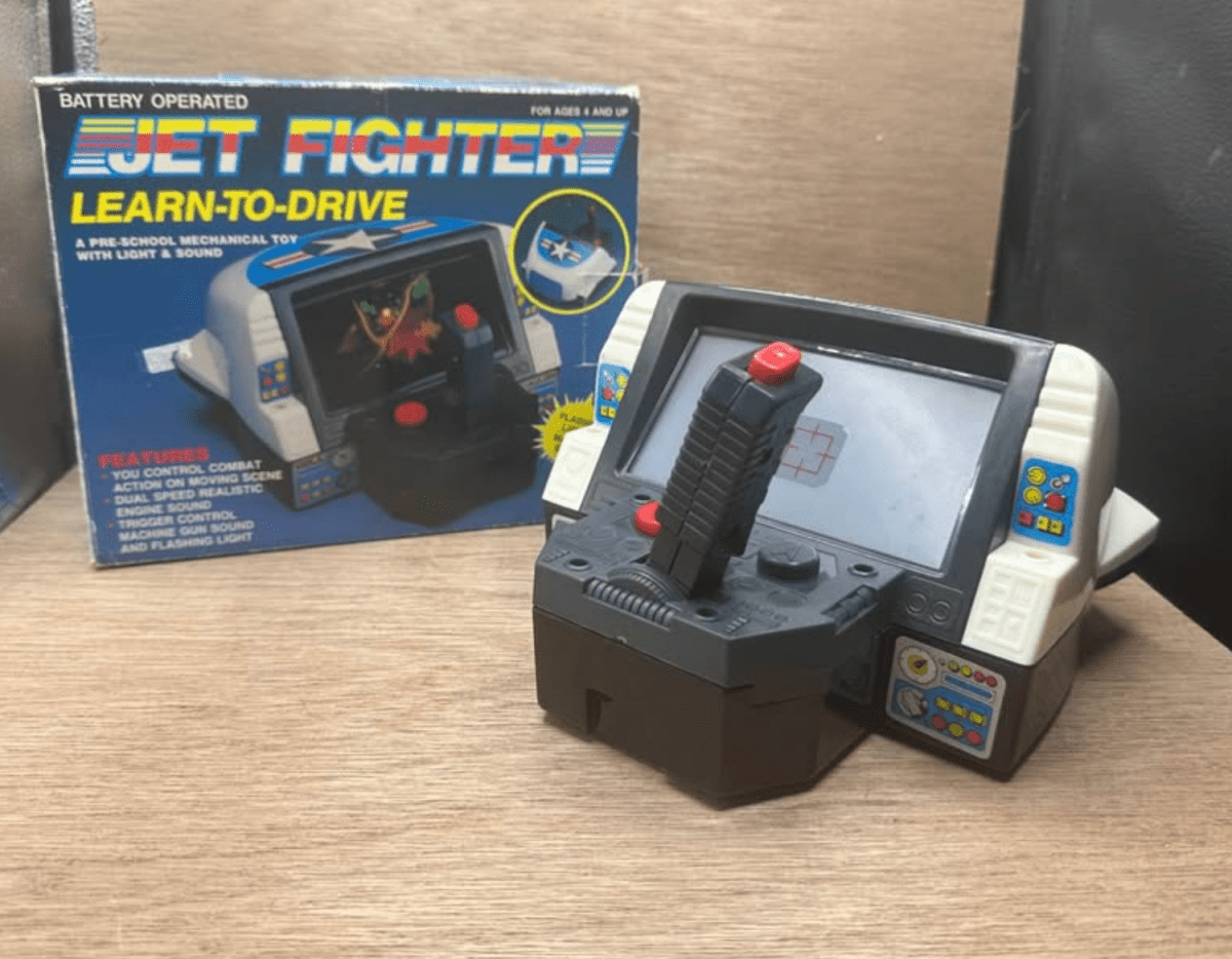 1989 Vintage Jet Fighter Learn To Drive With Box Dashboard - Video Game Accessories - ThrowbackBuys - Northwesttraders
