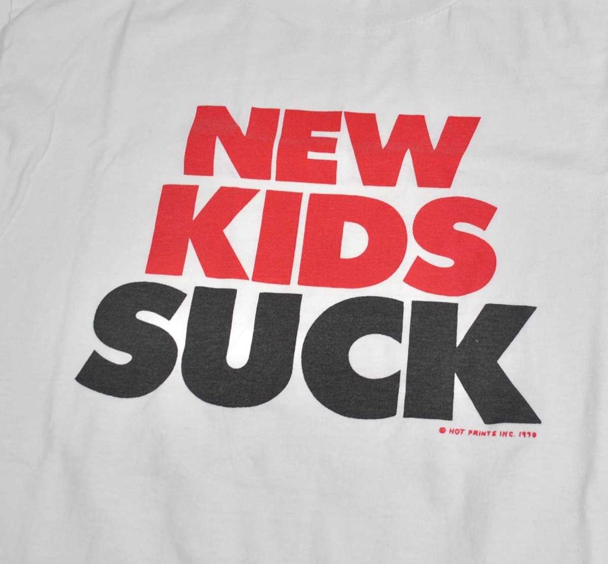 1989 - Yesterday's Attic: New Kids Suck T-Shirt - Unisex Large - T-Shirts - ThrowbackBuys -Yesterday's Attic