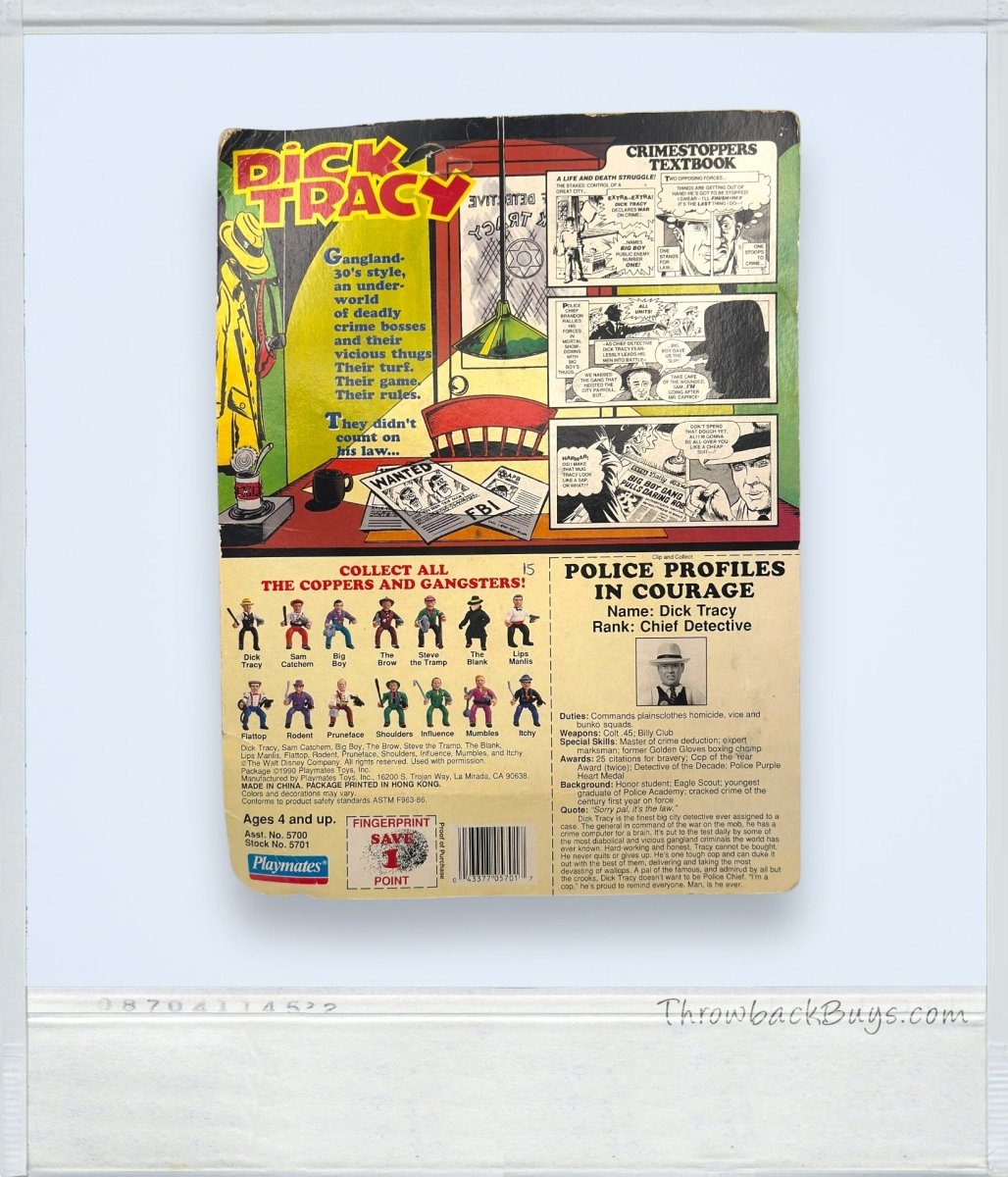 1990 - Dick Tracy Action Figure - Action Figures & Collectibles - ThrowbackBuys - ThrowbackBuys