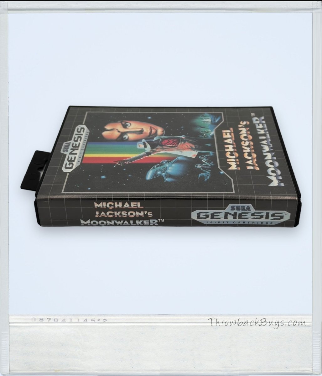 1990 - Michael Jackson's "Moonwalker" Sega Genesis Game, Complete In Box - RARE - Video Games - ThrowbackBuys - ThrowbackBuys