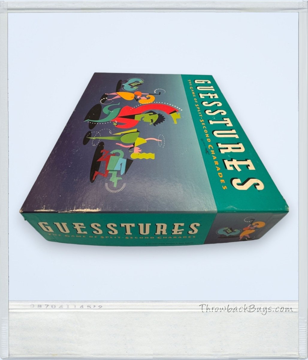1990 - Milton Bradley's Guesstures: The Game of Split - Second Charades Board Game - Board Games - ThrowbackBuys - ThrowbackBuys