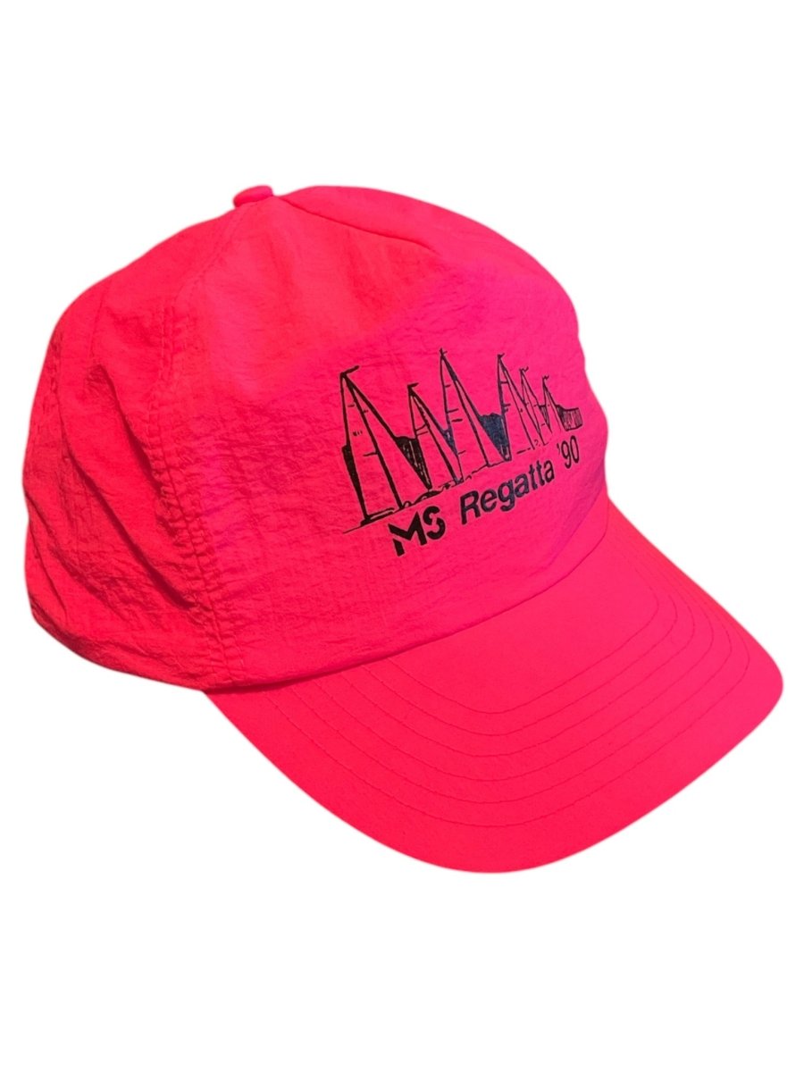 1990 Neon Pink MS Regatta Hat - Hats - ThrowbackBuys - Shiznit