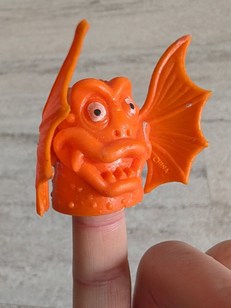 1990 - Ross Double - Sided Face Finger Puppet (RARE!) - Collectible Toys - ThrowbackBuys - Slaqr Retro Gaming & Collectibles