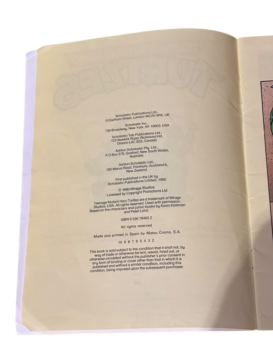 1990 Teenage Mutant Ninja Turtles - The Magic Sword Of Nowhere - Books - ThrowbackBuys - Abunnysvintageco