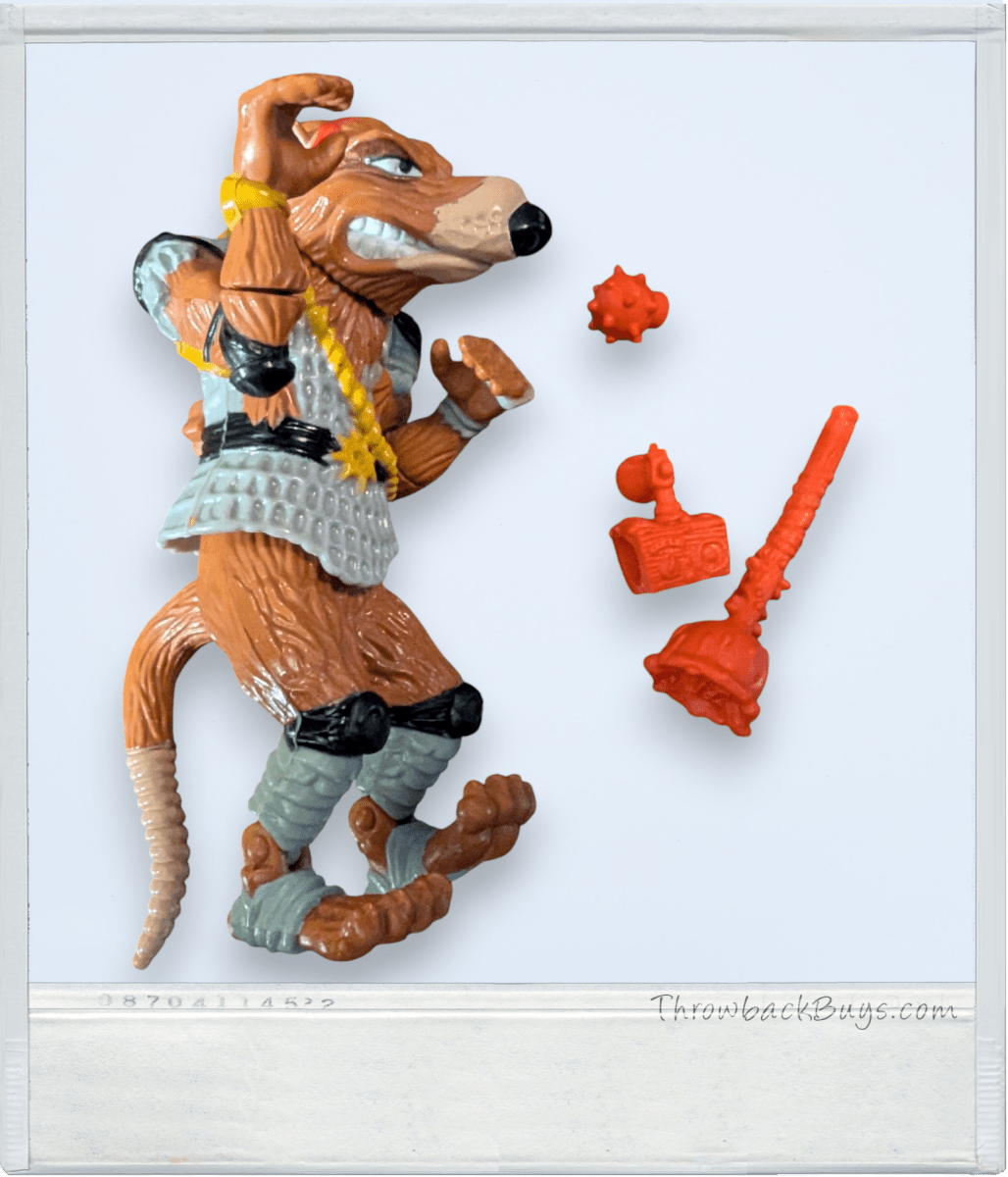 1990 - TMNT Action Figure - Creepy Crawlin' Splinter (Incomplete) - Action Figures & Collectibles - ThrowbackBuys - Slaqr Retro Gaming & Collectibles