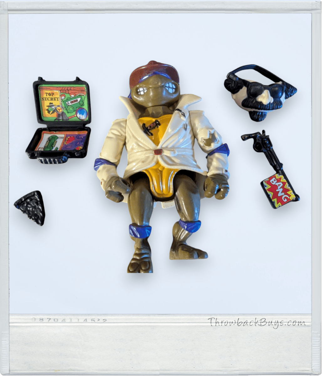 1990 - TMNT Action Figure - Don, the Undercover Turtle (Complete) - Action Figures & Collectibles - ThrowbackBuys - Slaqr Retro Gaming & Collectibles