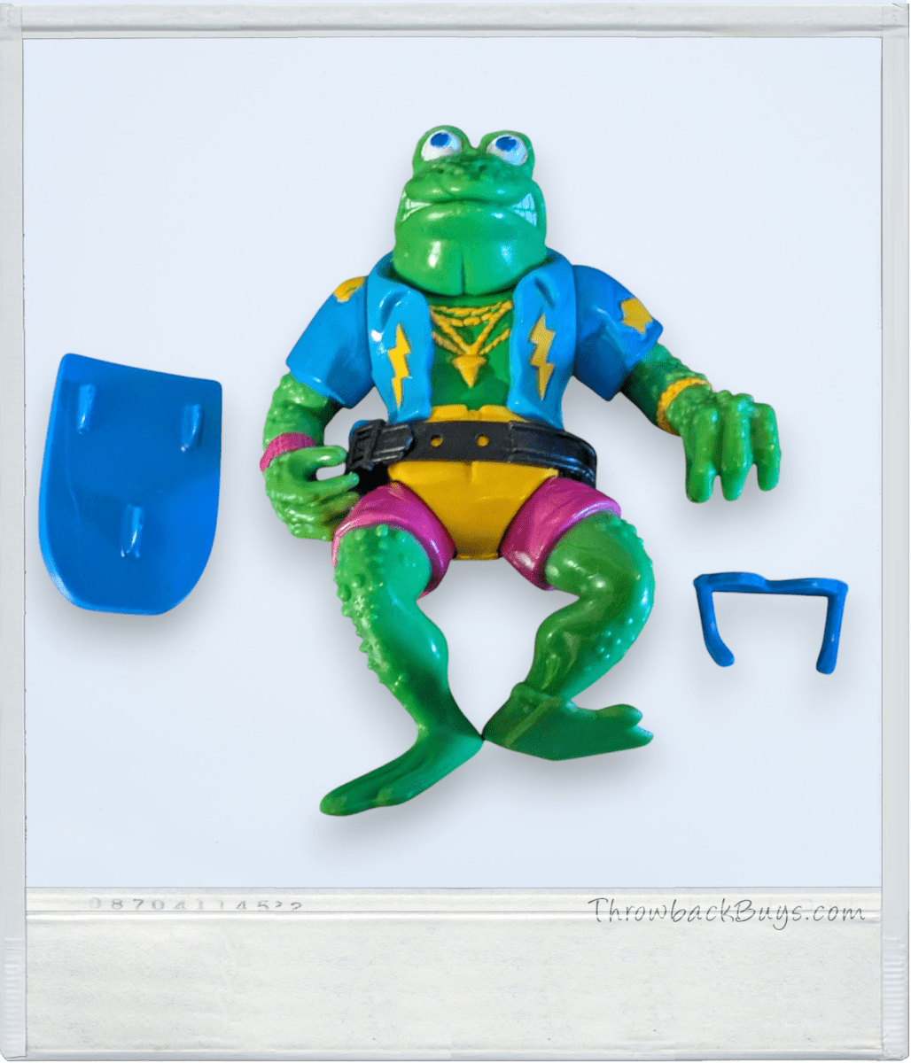 1990 - TMNT Action Figure - Genghis Frog (Nearly Complete) - Action Figures & Collectibles - ThrowbackBuys - Slaqr Retro Gaming & Collectibles
