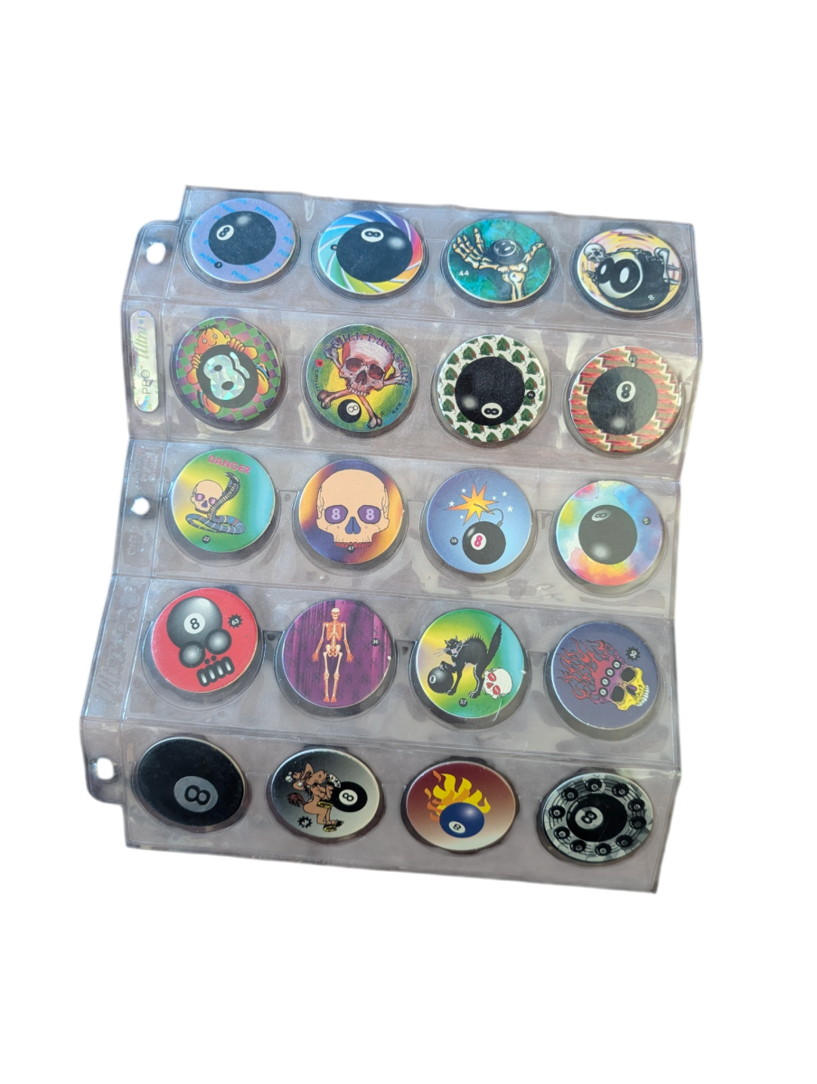 1990s 8 Ball Pogs Set - Collectible Toys - ThrowbackBuys - Shiznit