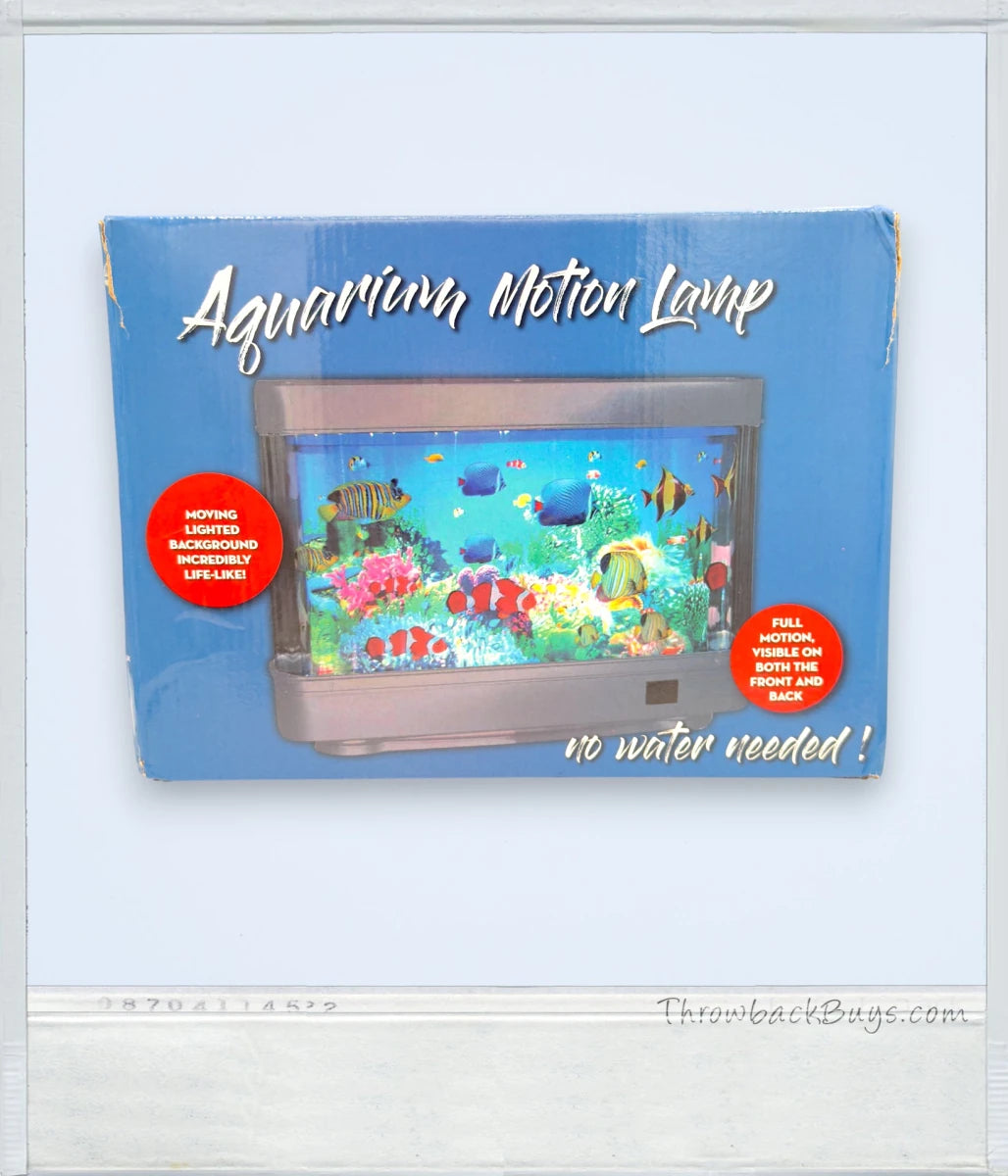 1990s – Aquarium Motion Lamp: Rotating Tropical Fish Seascape – Frutiger Aero/Y2K - RARE - Decor - ThrowbackBuys - ThrowbackBuys