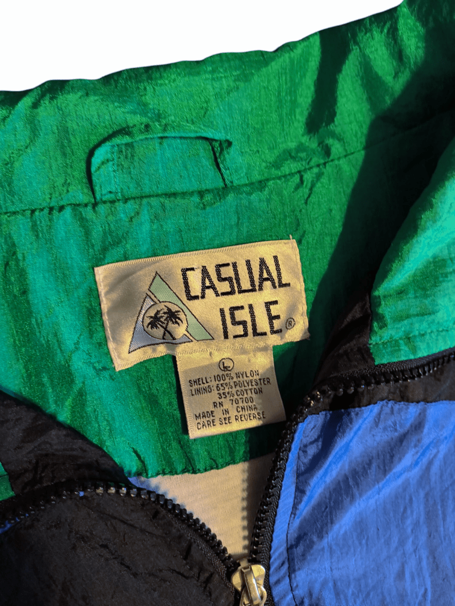 1990s Casual Isle Windbreaker - Jackets - ThrowbackBuys - Shiznit