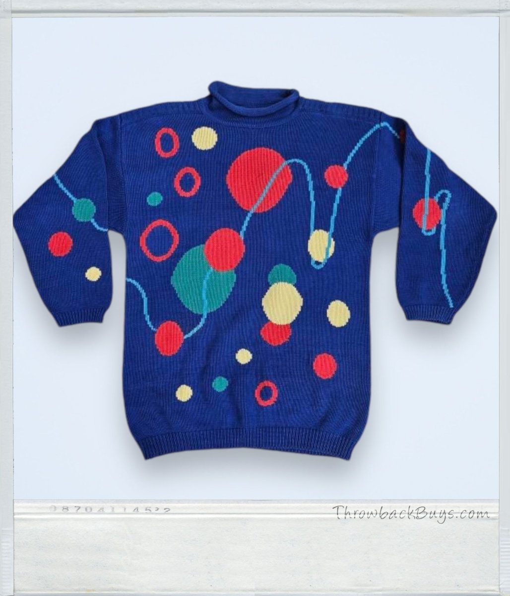 1990s - Clowncore Renso Fabiani Sweater - Sweaters - ThrowbackBuys - DollSauceVintage
