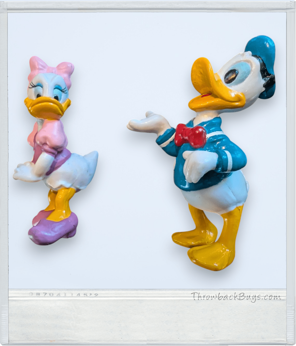 1990s - Collectible - Disney Donald Duck & Daisy Duck 3" Figurines - Action Figures & Collectibles - ThrowbackBuys - Slaqr Retro Gaming & Collectibles