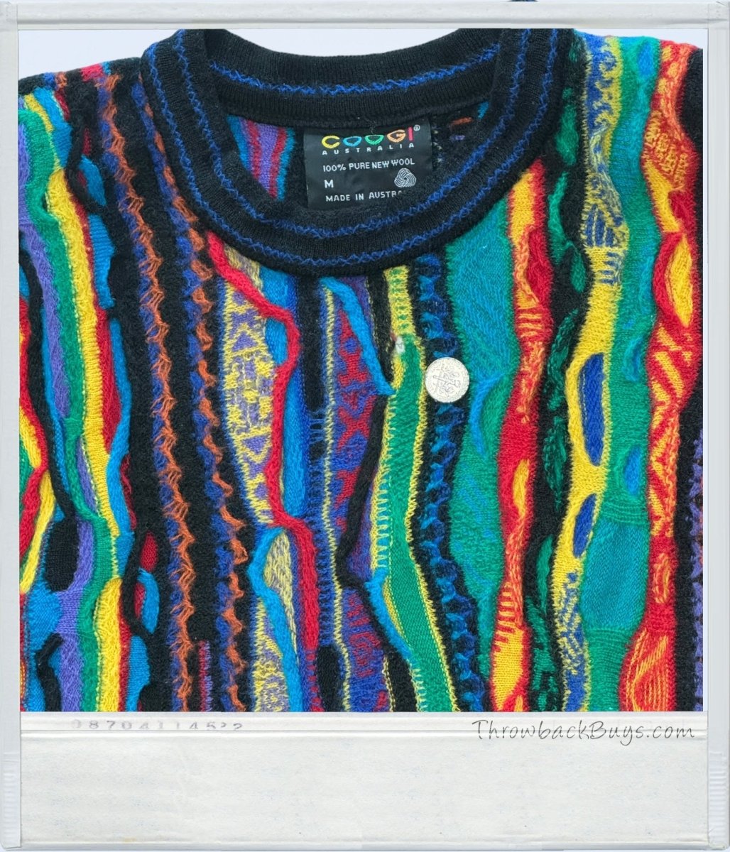 1990s - COOGI Australia Wool Knit Sweater Medium AUTHENTIC - RARE - Sweaters - ThrowbackBuys - ThrowbackBuys