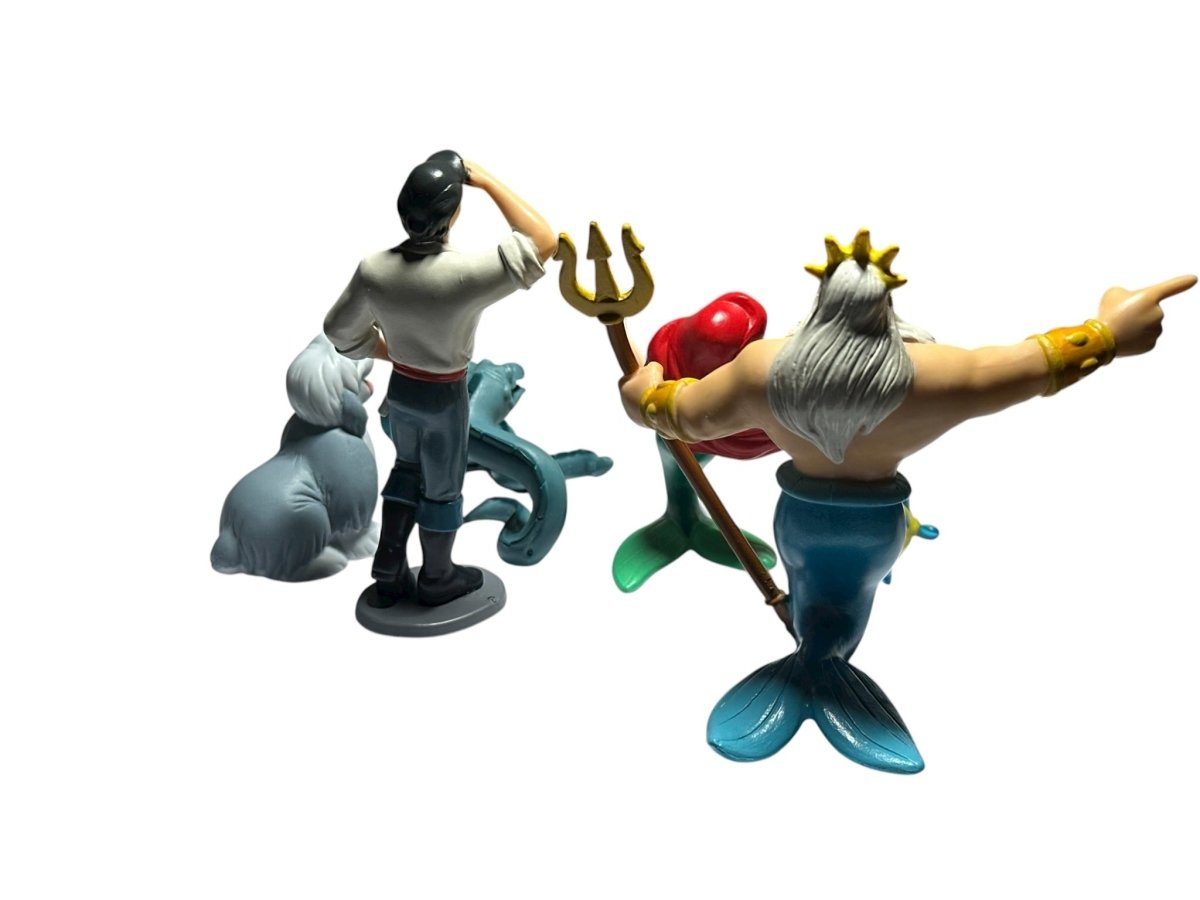 1990s – Disney: The Little Mermaid PVC Figure Lot, Ariel and King Triton, 7 Pieces - Action Figures & Collectibles - ThrowbackBuys - Abunnysvintageco