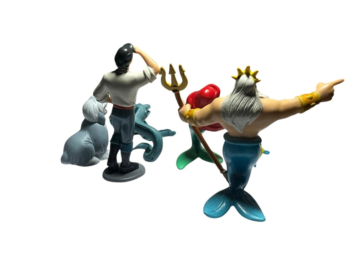 1990s – Disney: The Little Mermaid PVC Figure Lot, Ariel and King Triton, 7 Pieces - Action Figures & Collectibles - ThrowbackBuys - Abunnysvintageco