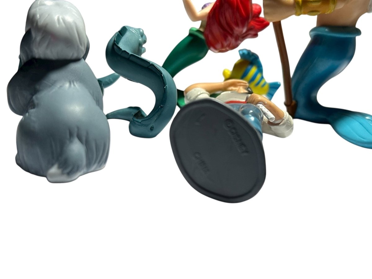 1990s – Disney: The Little Mermaid PVC Figure Lot, Ariel and King Triton, 7 Pieces - Action Figures & Collectibles - ThrowbackBuys - Abunnysvintageco