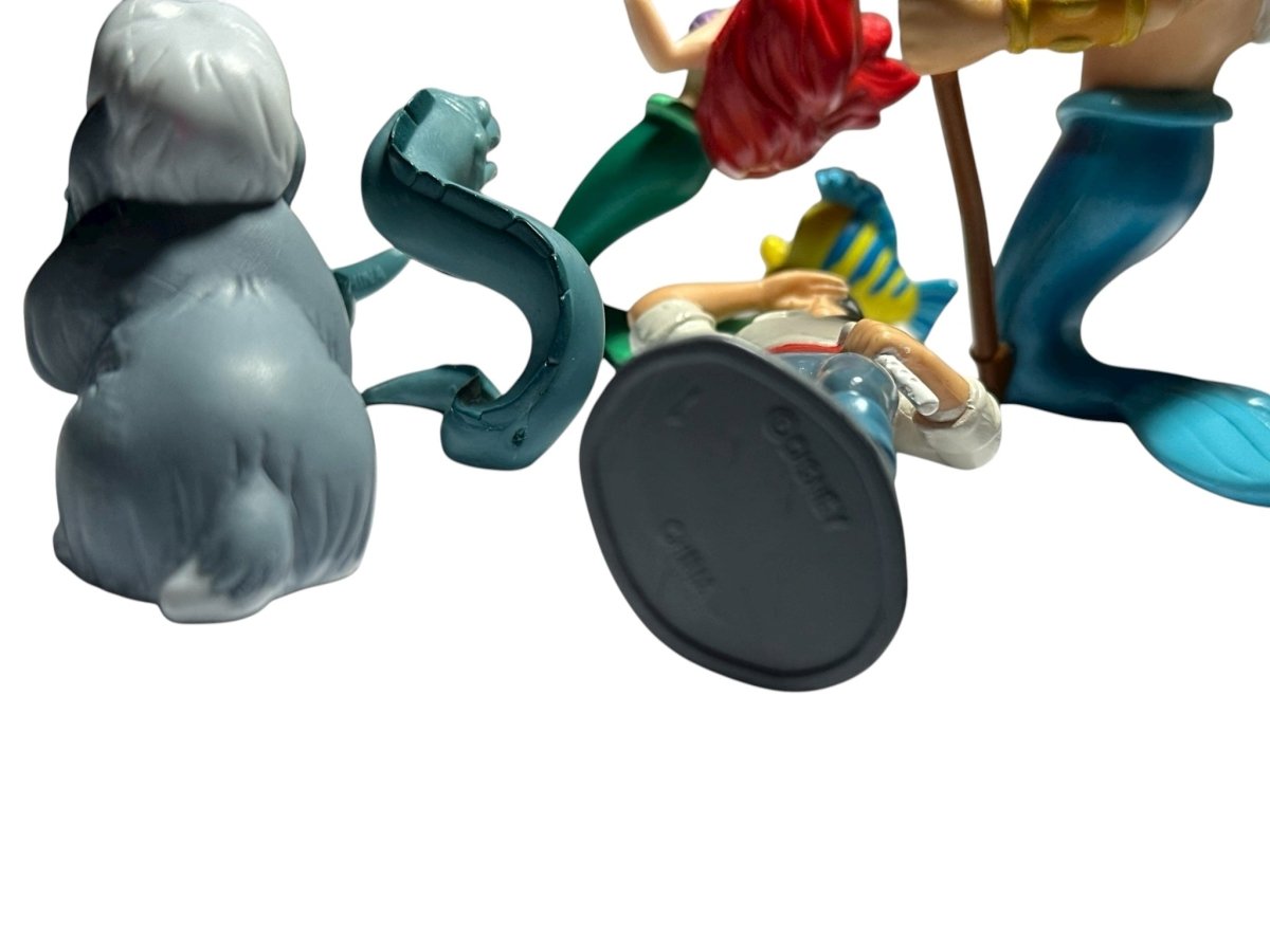 1990s – Disney: The Little Mermaid PVC Figure Lot, Ariel and King Triton, 7 Pieces - Action Figures & Collectibles - ThrowbackBuys - Abunnysvintageco