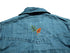 1990s Embroidered Fall Leaves Denim Button - Up - Long Sleeve T-Shirt - ThrowbackBuys - Shiznit