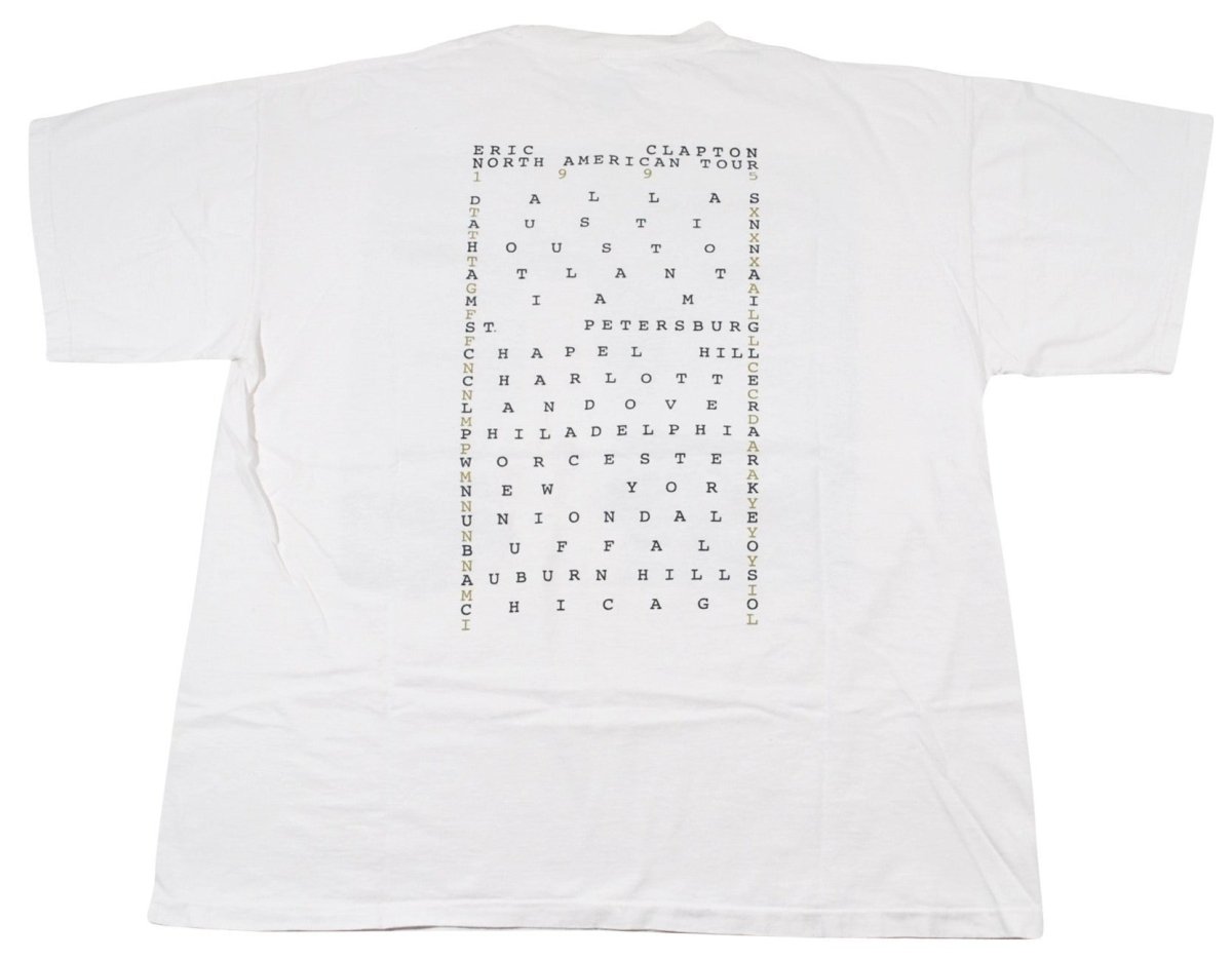 1990s - Eric Clapton: Tour Shirt - Unisex XL - T-Shirts - ThrowbackBuys -Yesterday's Attic