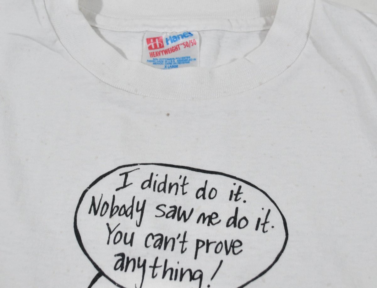 1990s - Fox: Bart Simpson OJ Simpson Shirt - XL - T-Shirts - ThrowbackBuys -Yesterday's Attic
