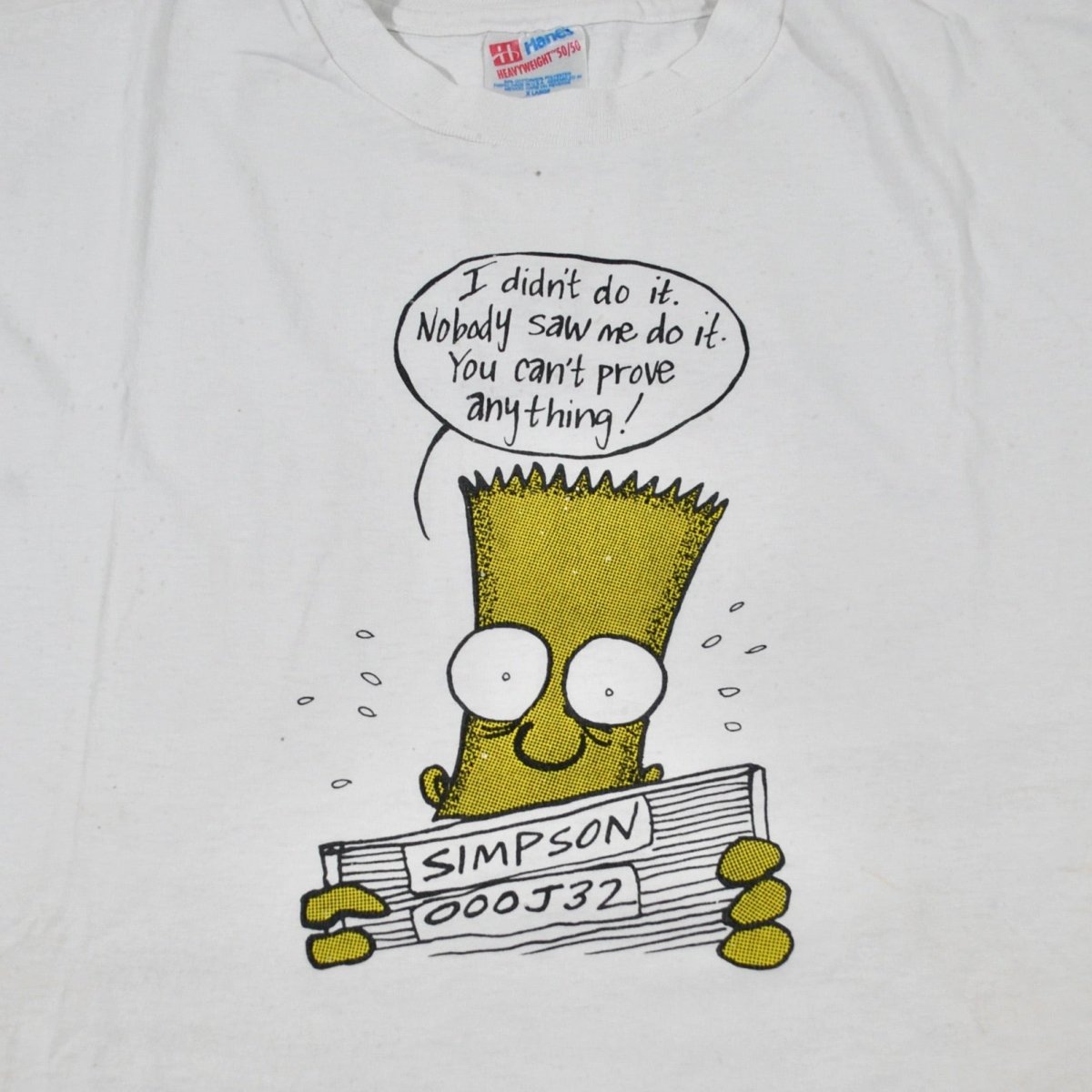1990s - Fox: Bart Simpson OJ Simpson Shirt - XL - T-Shirts - ThrowbackBuys -Yesterday's Attic