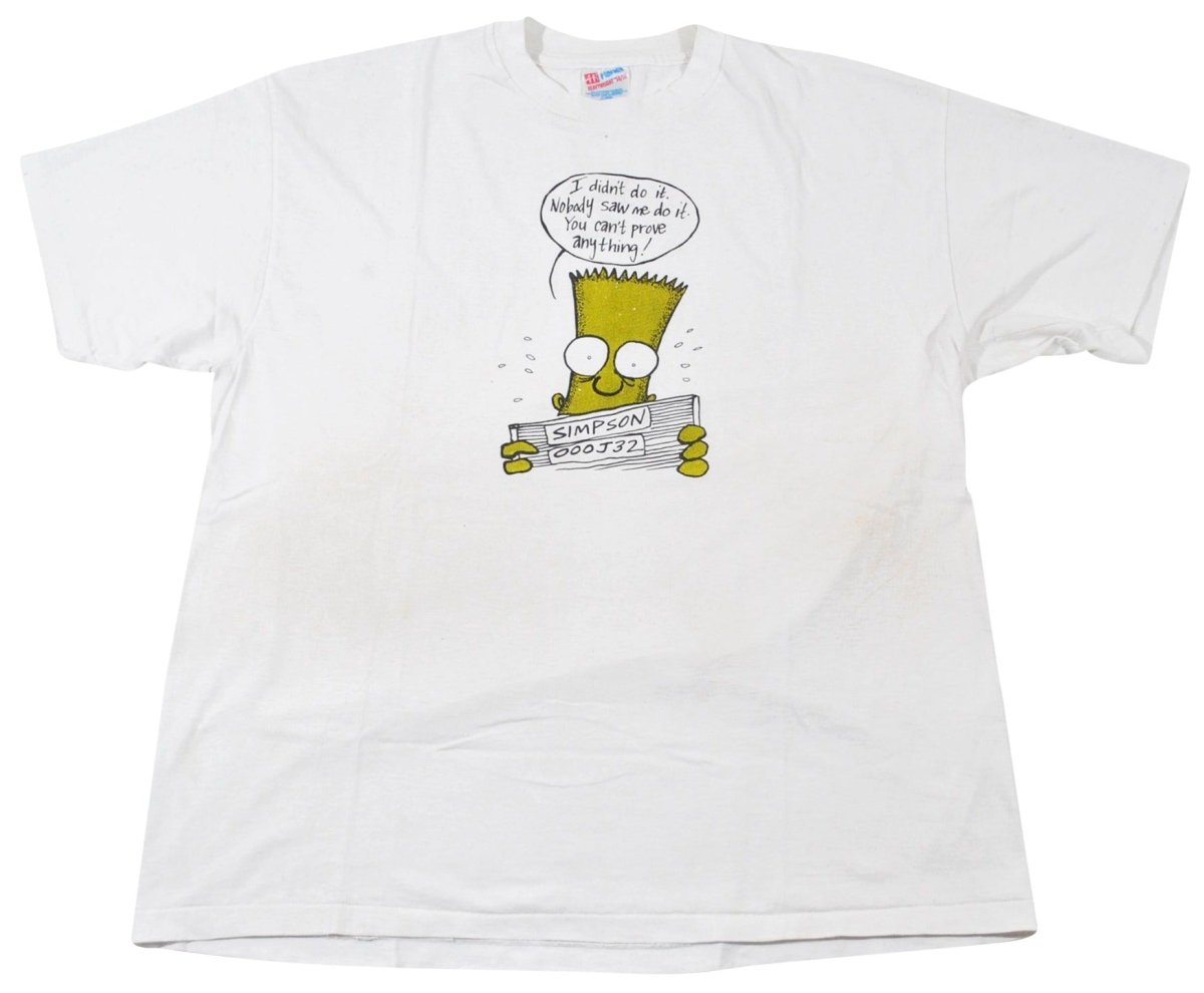1990s - Fox: Bart Simpson OJ Simpson Shirt - XL - T-Shirts - ThrowbackBuys -Yesterday's Attic