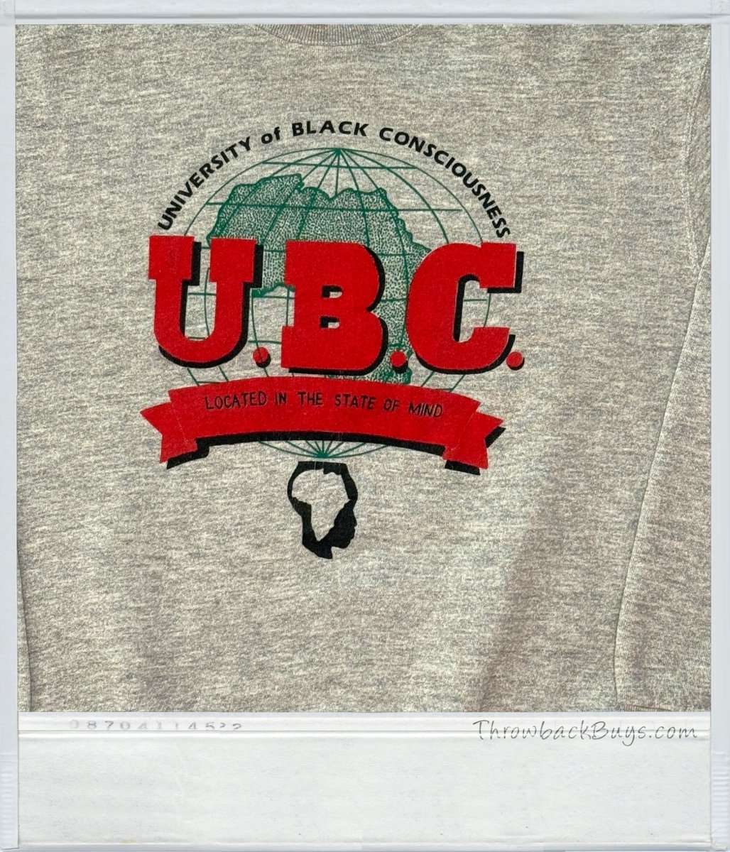 1990s - Fruit of the Loom University of Black Consciousness Crewneck Sweater - Sweatshirts - ThrowbackBuys - ThrowbackBuys