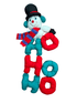 1990s Hanging Puffalump Nylon Snowman Decoration - HO! HO! HO! - Decor - ThrowbackBuys - Shiznit