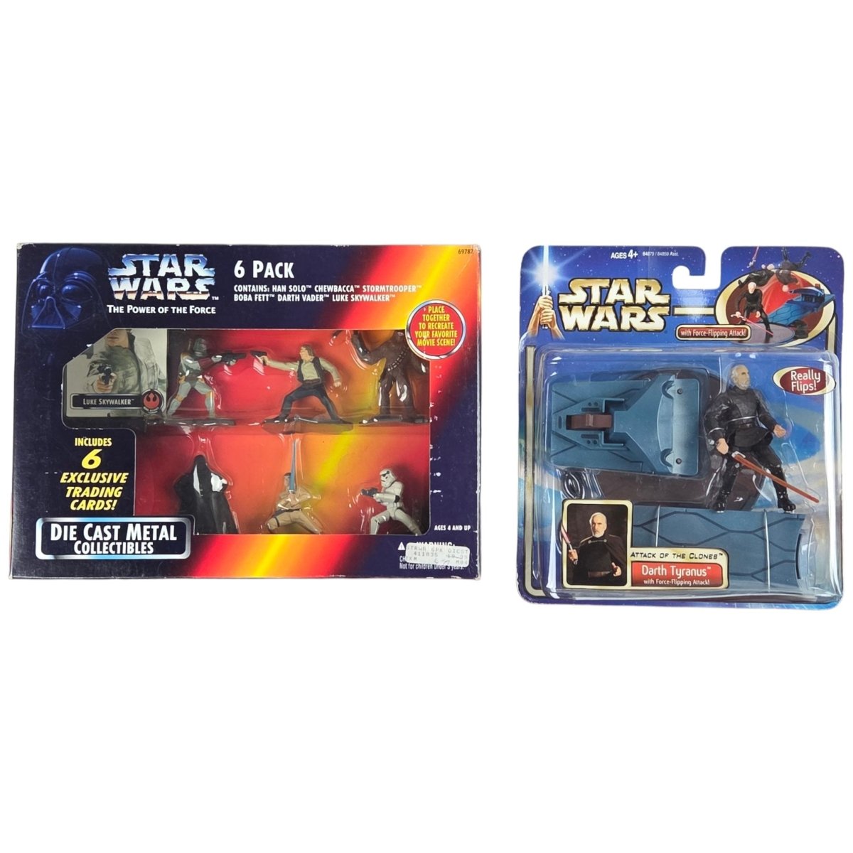 1990s - Kenner Star Wars Action Figures: 6 Mixed 1990s Bend - Ems, Die Cast & Carded - Action Figures & Collectibles - ThrowbackBuys - A N E 1 Stop Shop