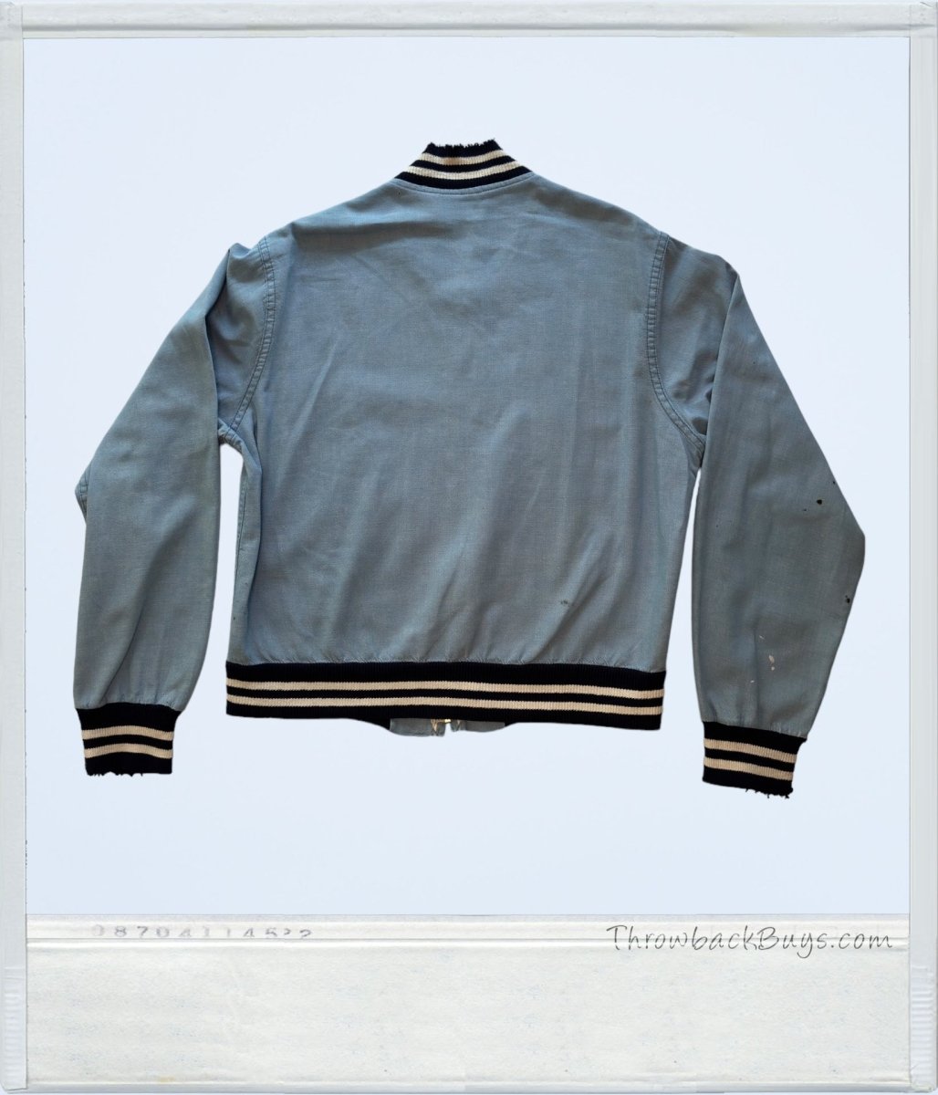 1990s - Light Wash Womens Denim Bomber Jacket Medium - Jackets - ThrowbackBuys - ThrowbackBuys