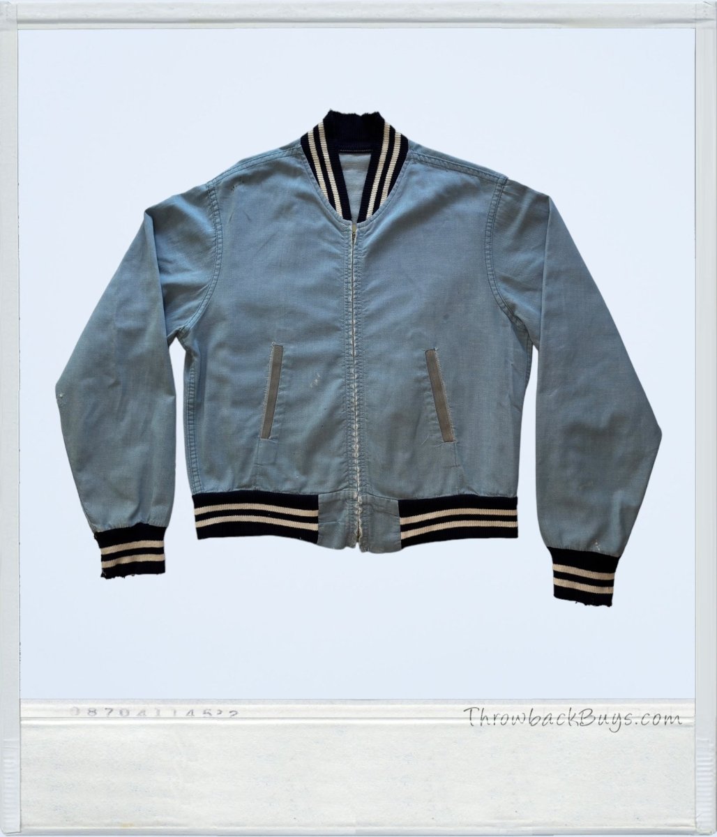 1990s - Light Wash Womens Denim Bomber Jacket Medium - Jackets - ThrowbackBuys - ThrowbackBuys