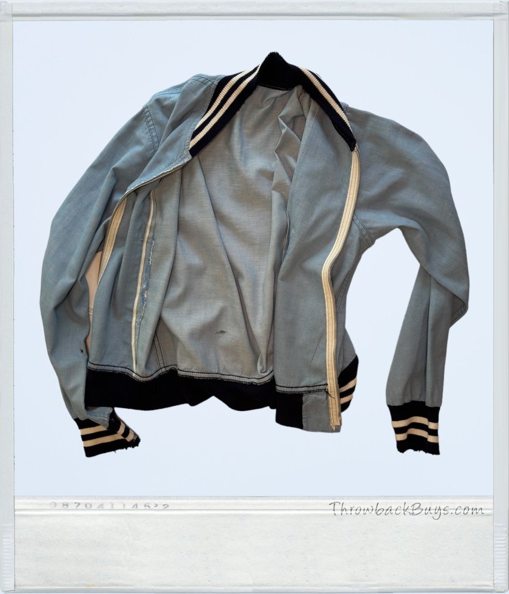 1990s - Light Wash Womens Denim Bomber Jacket Medium - Jackets - ThrowbackBuys - ThrowbackBuys