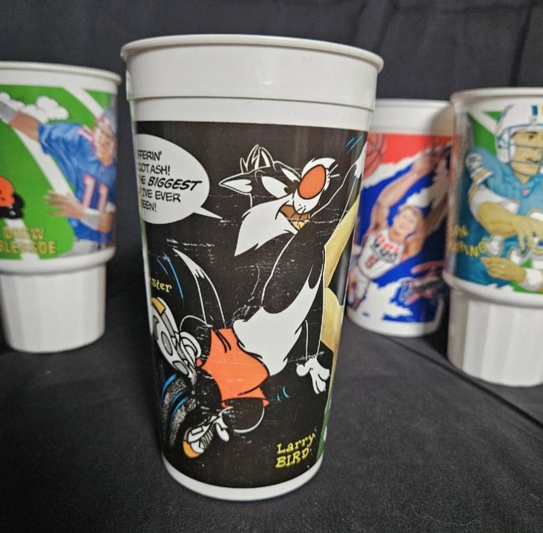 1990's Mcdonalds Dream Team 2 and Looney Tunes Plays Collector Cups - Collectible Cups - ThrowbackBuys - Cloy's Creativity