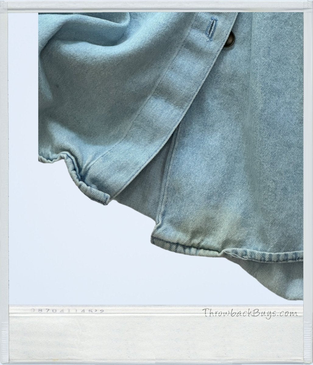 1990s - Mickey Unlimited Jerry Leigh Denim Button Up Womens XL - Shirts - ThrowbackBuys - ThrowbackBuys