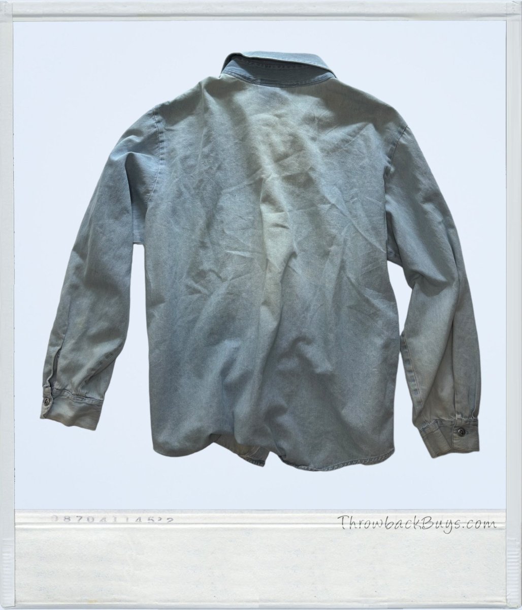 1990s - Mickey Unlimited Jerry Leigh Denim Button Up Womens XL - Shirts - ThrowbackBuys - ThrowbackBuys
