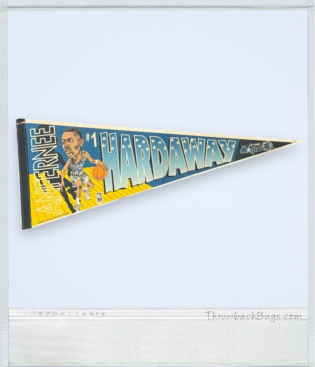 1990s – NBA Anfernee "Penny" Hardaway Orlando Magic Felt Pennant Flag 30" x 12" - Sports Memorabilia - ThrowbackBuys - ThrowbackBuys