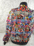 1990s - Paula Sweet Muslin Mink Floral Jacket Size Medium - Jackets - ThrowbackBuys - The Thrifty Gypsyy Shop