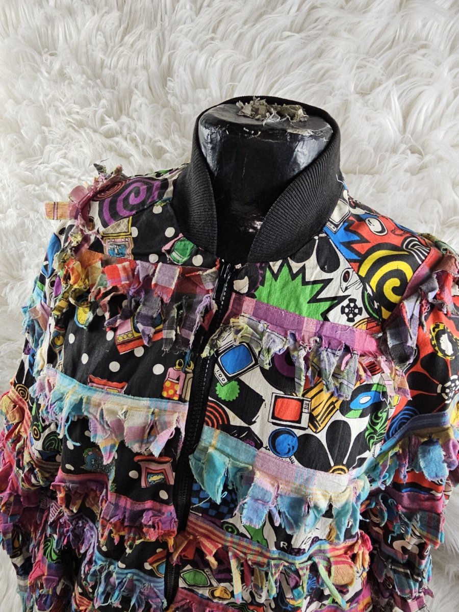 1990s - Paula Sweet Muslin Mink Floral Jacket Size Medium - Jackets - ThrowbackBuys - The Thrifty Gypsyy Shop