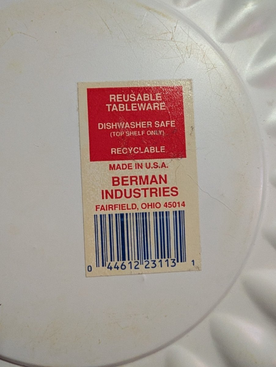 1990s Plastic Scarecrow Plates - Decorative Trays - ThrowbackBuys - Shiznit