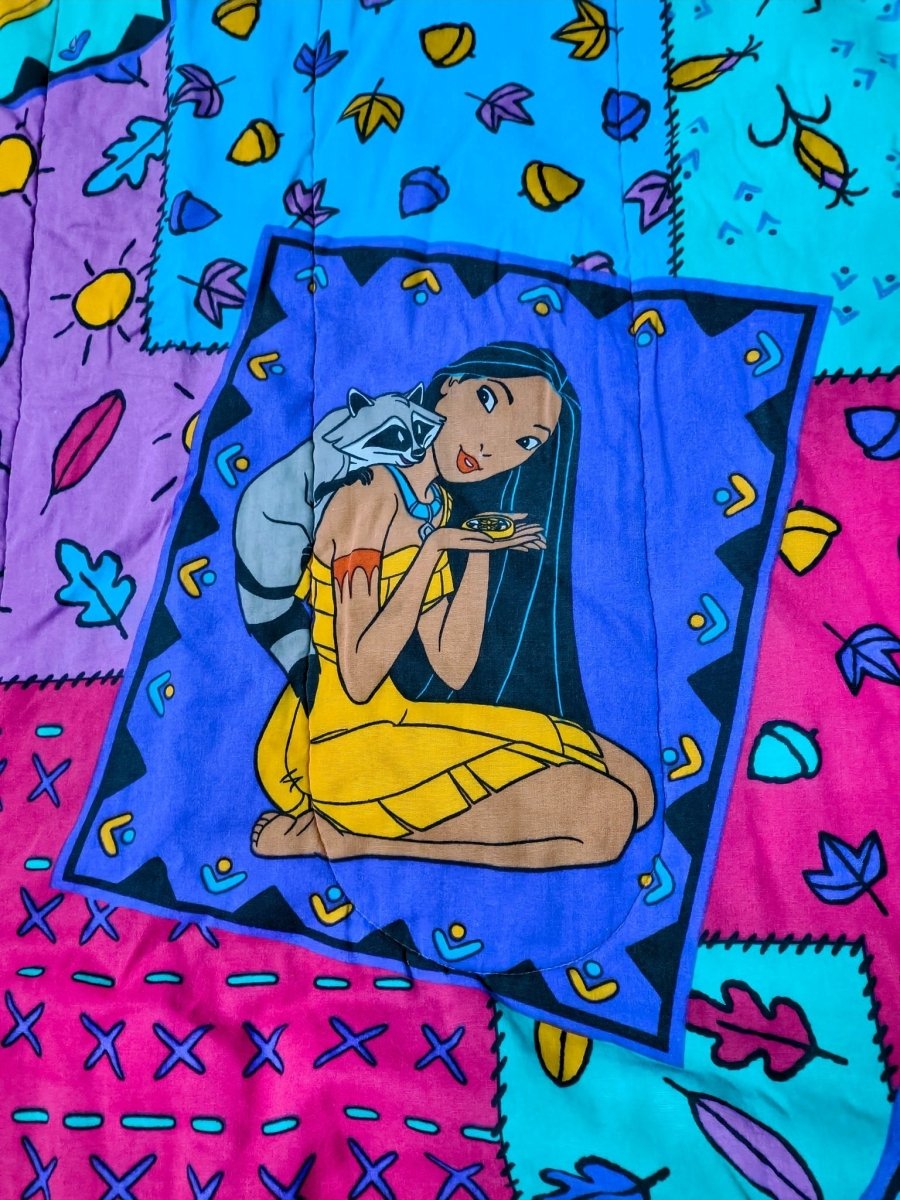 1990s Pocahontas Reversible Comforter - Blankets - ThrowbackBuys - Shiznit