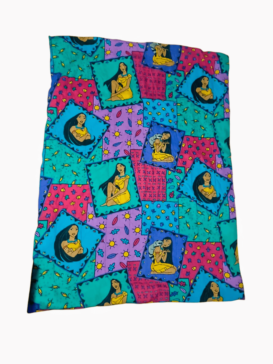 1990s Pocahontas Reversible Comforter - Blankets - ThrowbackBuys - Shiznit