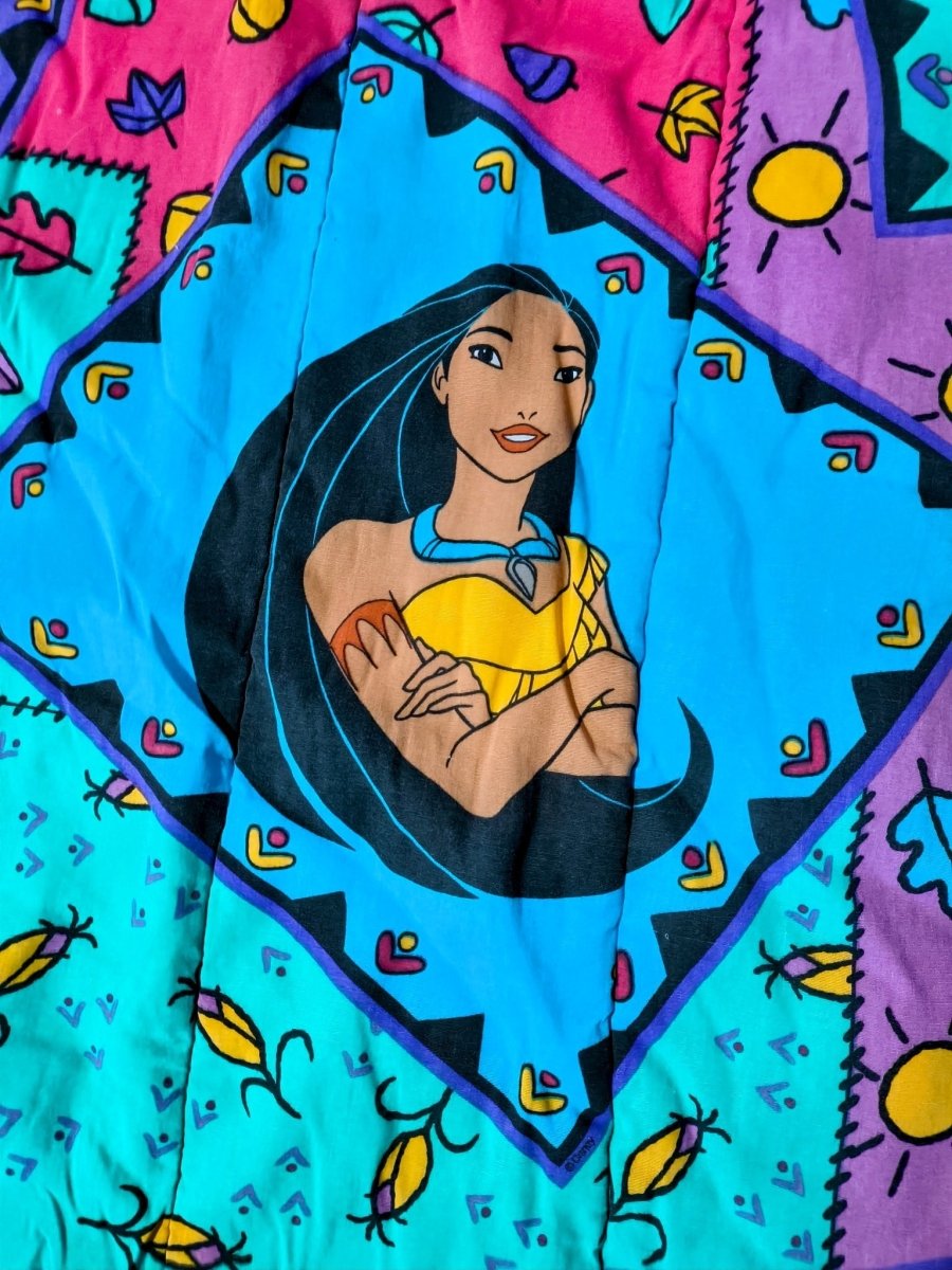 1990s Pocahontas Reversible Comforter - Blankets - ThrowbackBuys - Shiznit