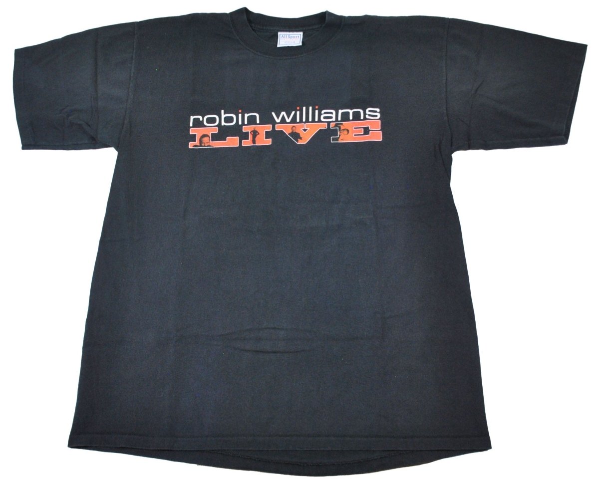 1990s - Robin Williams Live Shirt - XL - T-Shirts - ThrowbackBuys -Yesterday's Attic