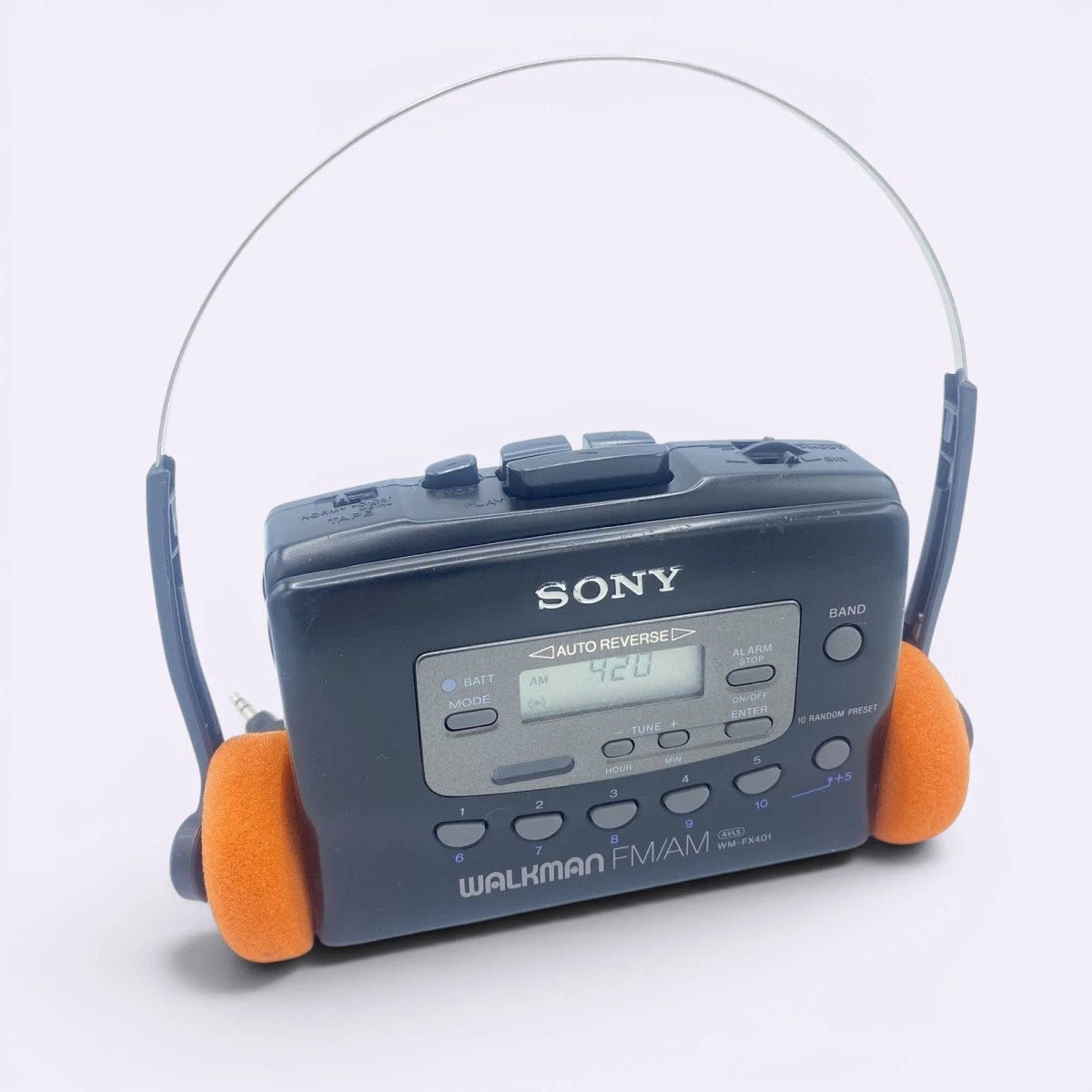 1990s - Sony Walkman WM-FX401: AM/FM Cassette Player w/ Sport Headphones - Portable Audio - ThrowbackBuys -Only90sKidsKnow