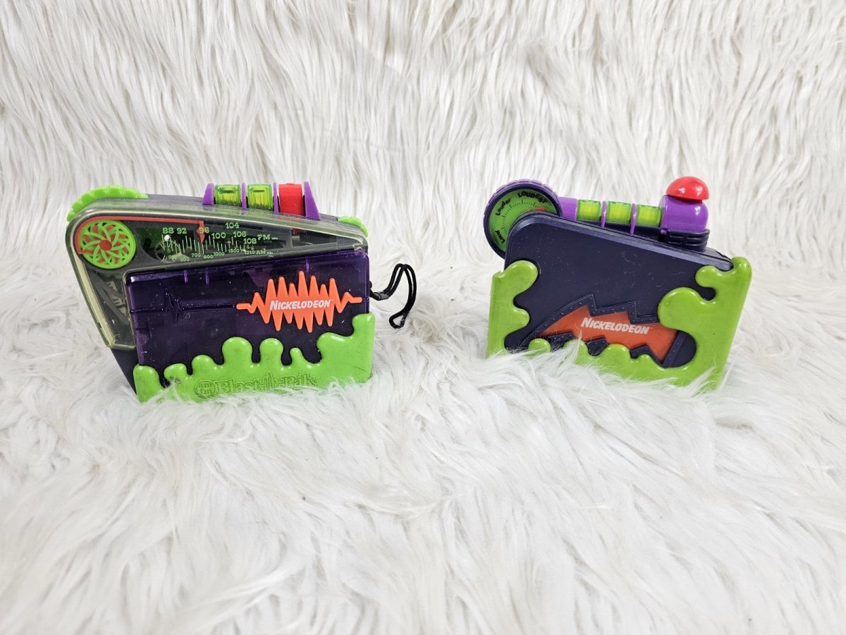 1990s - Super Rare Vintage Nickelodeon Blast Pak Cassette Player - Collectible Toys - ThrowbackBuys - The Thrifty Gypsyy Shop