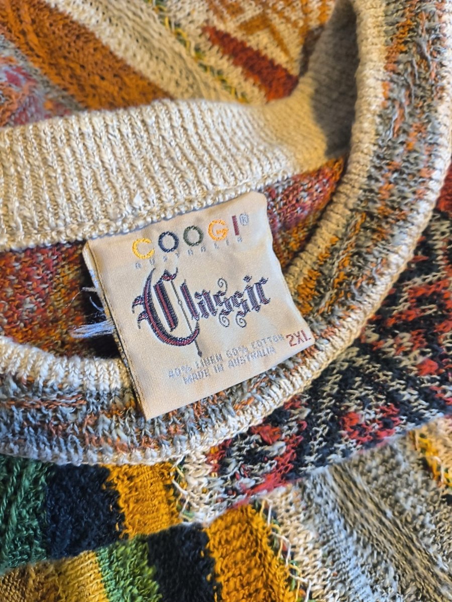 1990s Tan Coogi Sweater - Sweaters - ThrowbackBuys - Shiznit