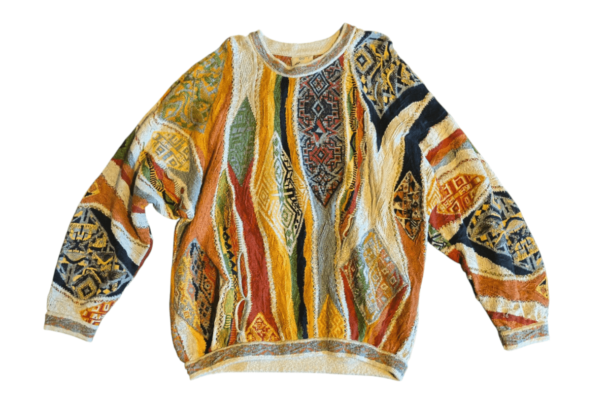 1990s Tan Coogi Sweater - Sweaters - ThrowbackBuys - Shiznit