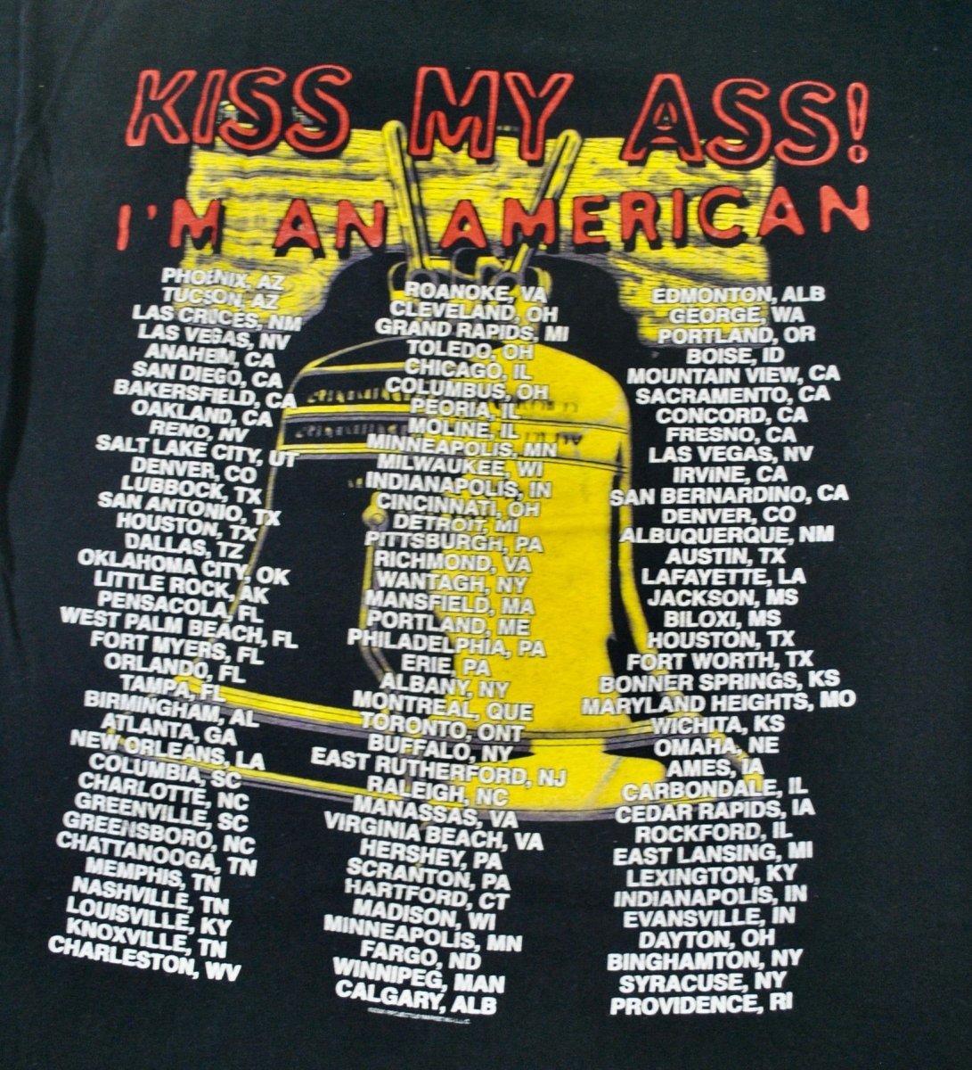 1990s - Ted Nugent: Tour Shirt - Large - T-Shirts - ThrowbackBuys -Yesterday's Attic
